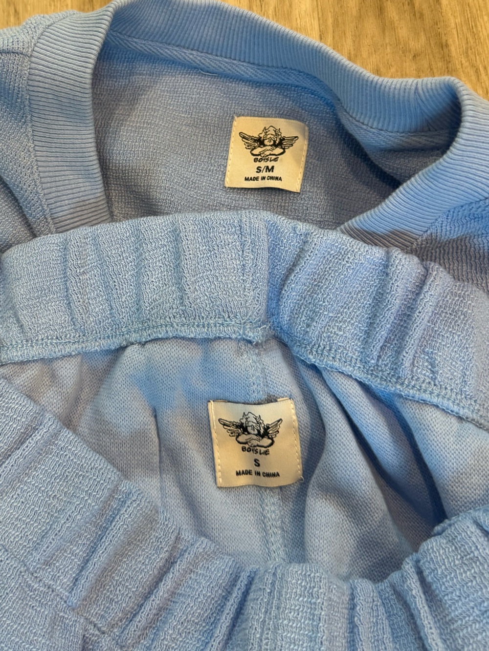 Boys Lie Light Blue Graphic Sweatshirt/jogger set - Picture 2 of 4